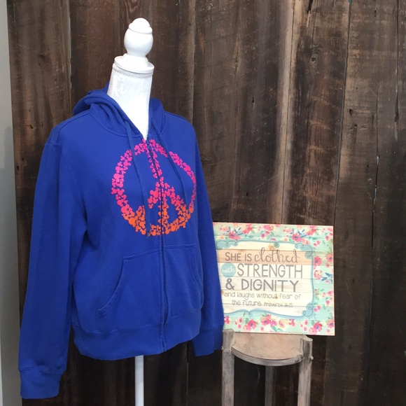 Disney Tops - !!FINAL PRICE!! Blue Zip Up Disney Sweatshirt